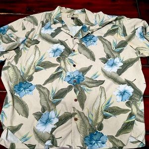 XXL Tommy Bahama Silk Floral Print Shirt